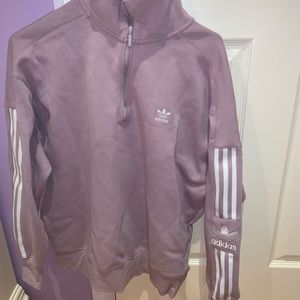 Purple adidas quarter zip